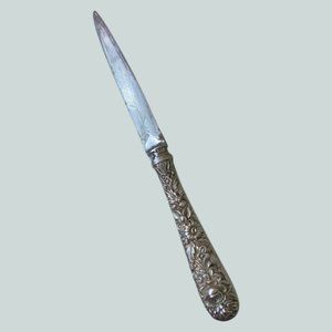 Kirk & Sons Sterling Handle Repousse' Opener